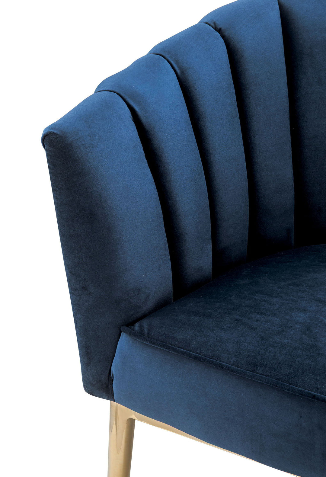 Colla - Accent Chair - Midnight Blue / Gold