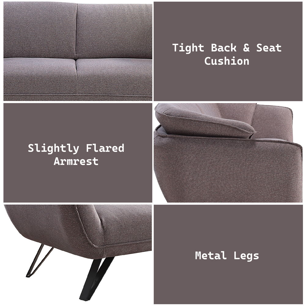 Dalya - Sofa - Gray Linen