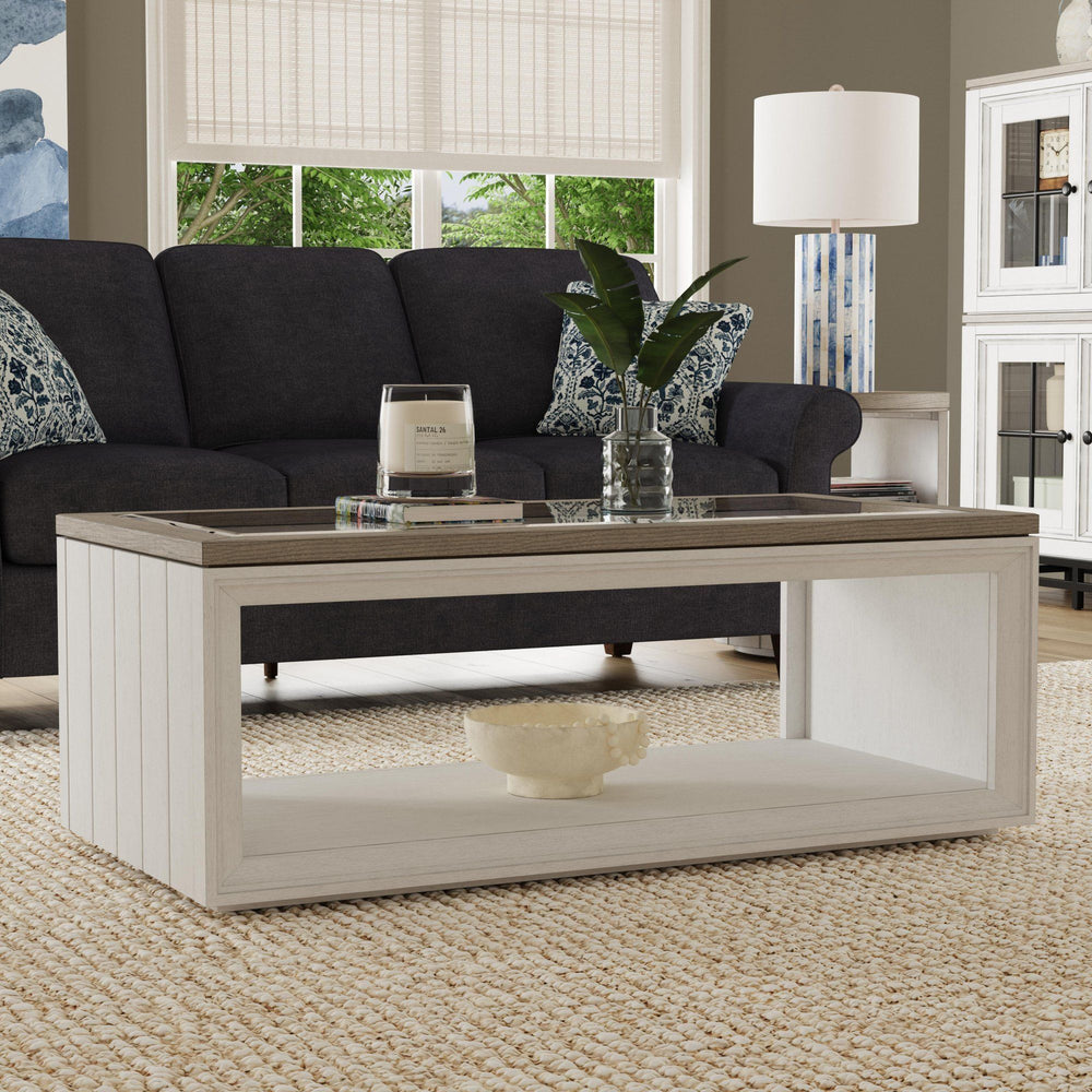 Melody Rectangular Coffee Table with Casters