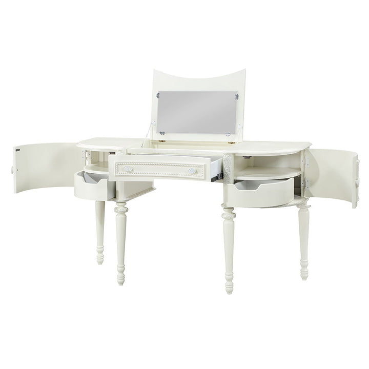 Dorothy - Vanity Desk & Mirror - Ivory