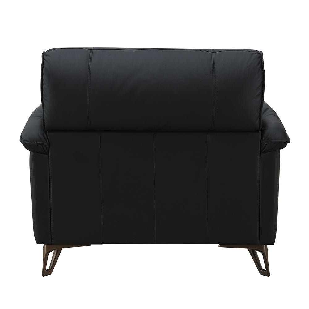 Eilene - Chair - Black Top Grain Leather