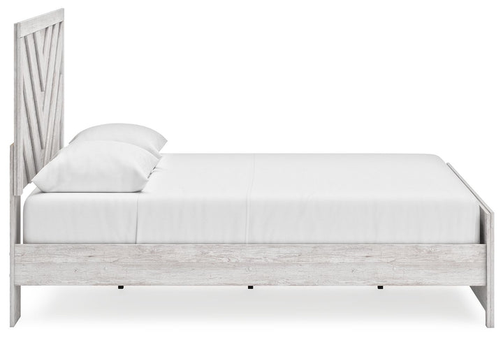 Cayboni - King Panel Bed - Whitewash by Ashley Furniture product image