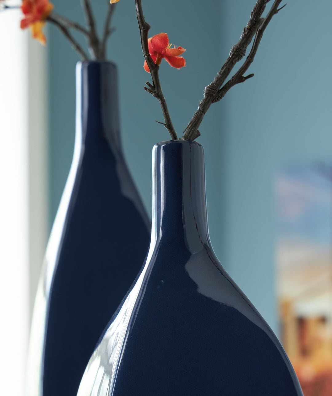 Abtinson - Vase - 12" - Navy by Ashley Furniture product image