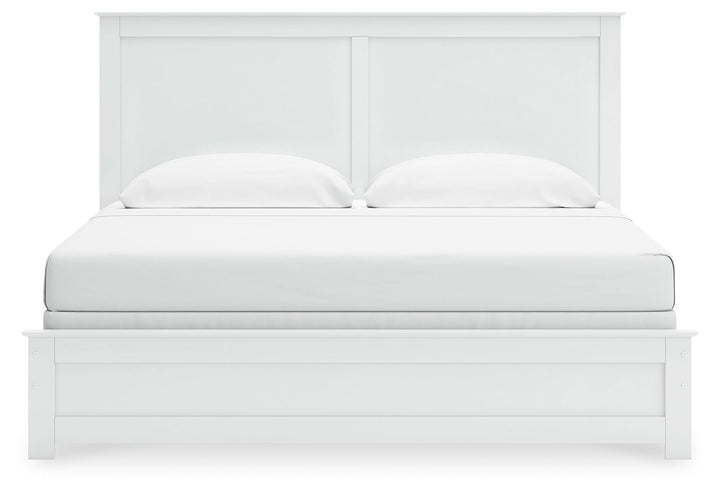 Bostwick Shoals - King Panel Bed With Framed Footboard - White by Ashley Furniture product image