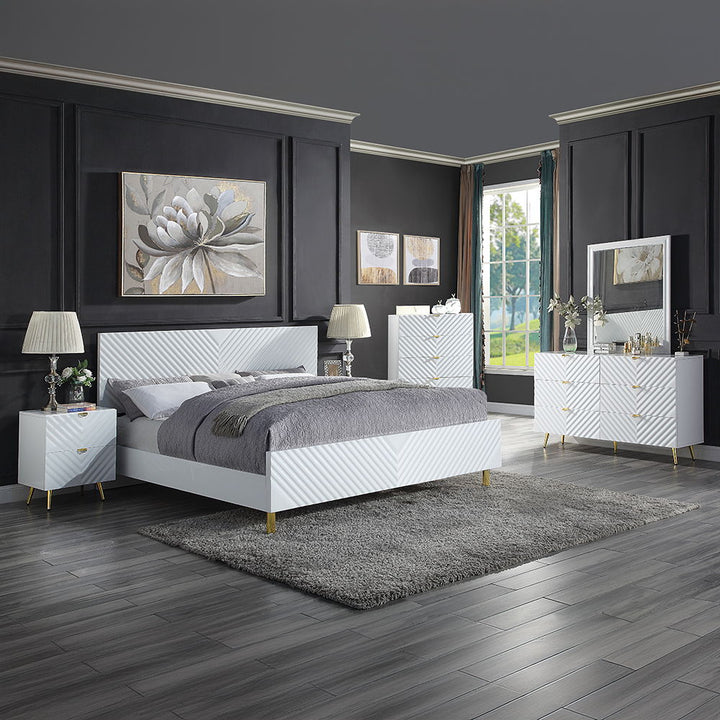 Gaines - Chest - White High Gloss