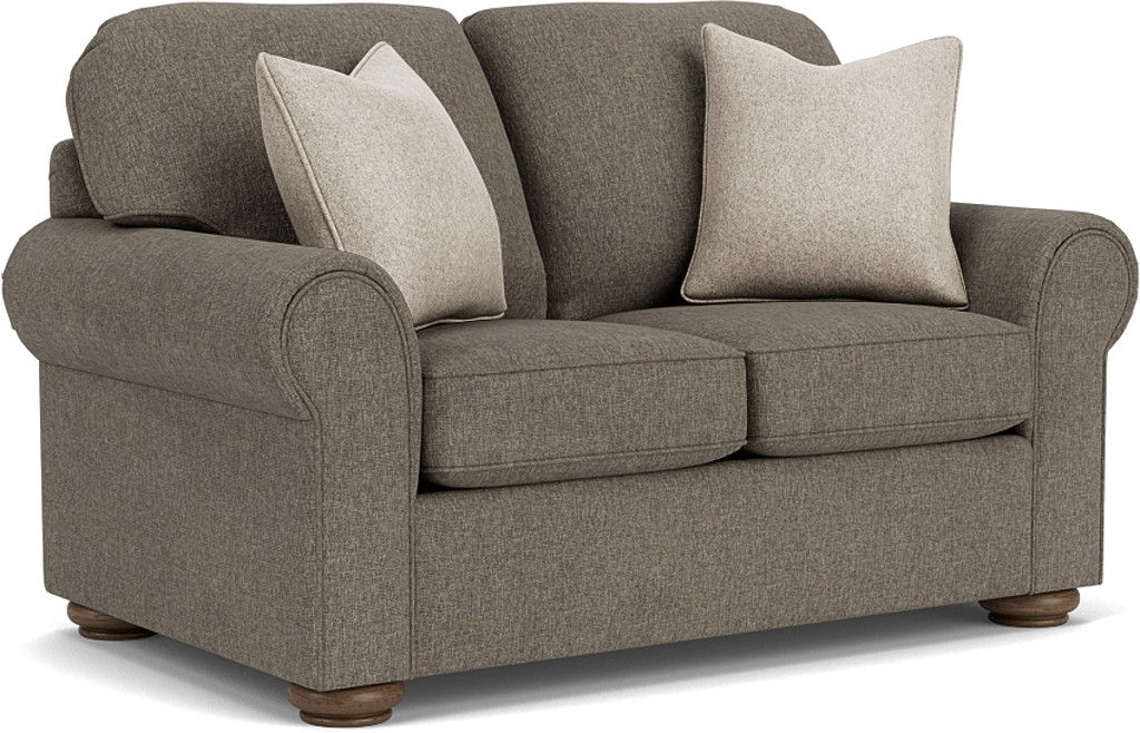 Preston  Fabric Loveseat  Dark Gray