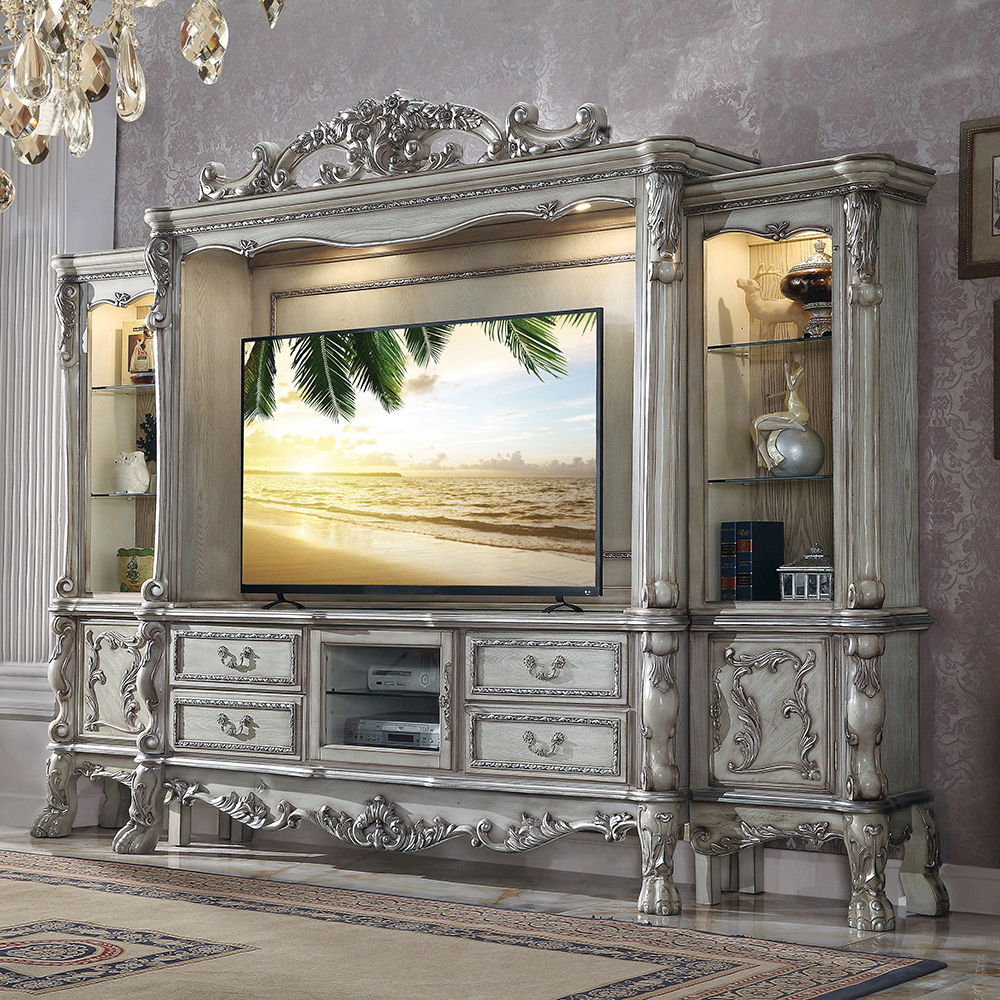 Dresden - Entertainment Center - Vintage Bone White
