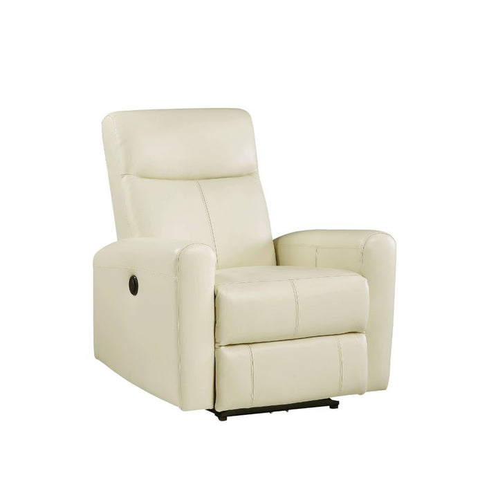 Blane - Power Motion Recliner - Beige Top Grain Leather Match