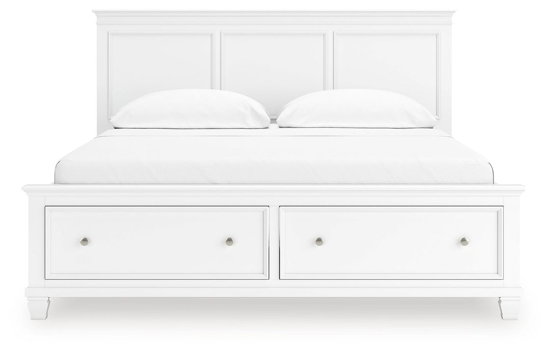 Fortman - California King Panel Storage Bed - White by Ashley Furniture product image