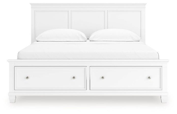 Fortman - California King Panel Storage Bed - White by Ashley Furniture product image