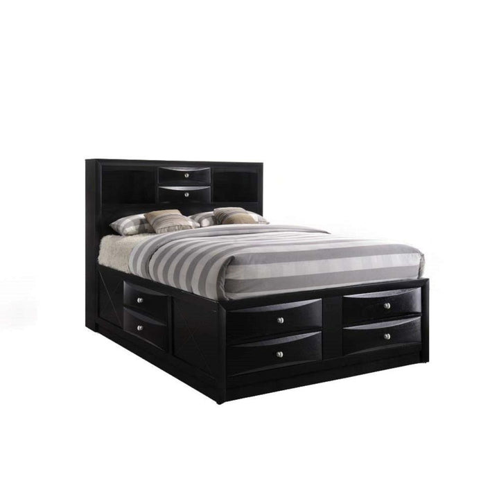 Ireland - Full Bed With Storage - Black