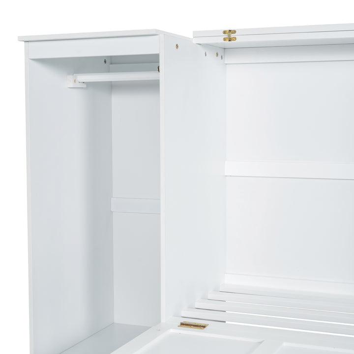 2twin-size-murphy-bed-with-bedside-shelves-and-wardrobe-white