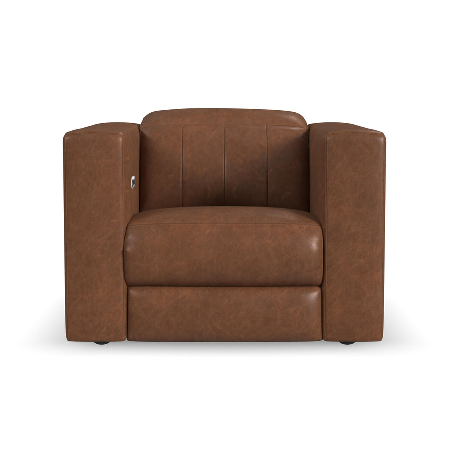 Flexsteel 1870-50PH-75672 Austin  Power Recliner With Power Headrest  Chestnut