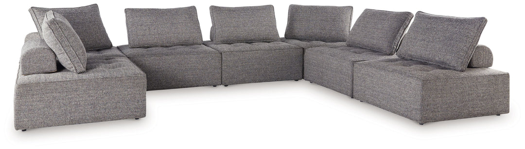 Bree Zee - 7-Piece Outdoor Sectional - Brown by Ashley Furniture product image