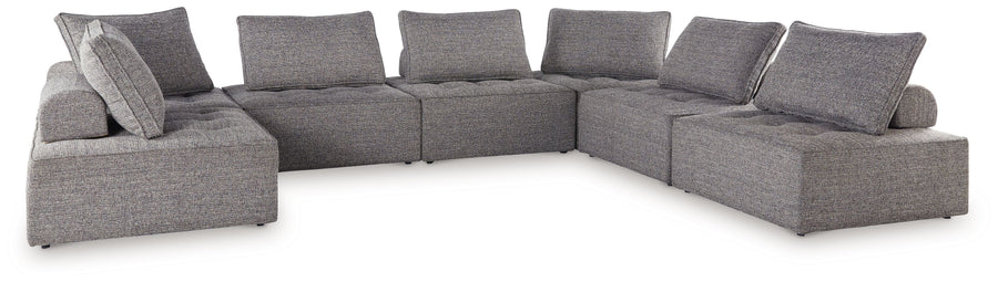 Bree Zee - 7-Piece Outdoor Sectional - Brown by Ashley Furniture product image