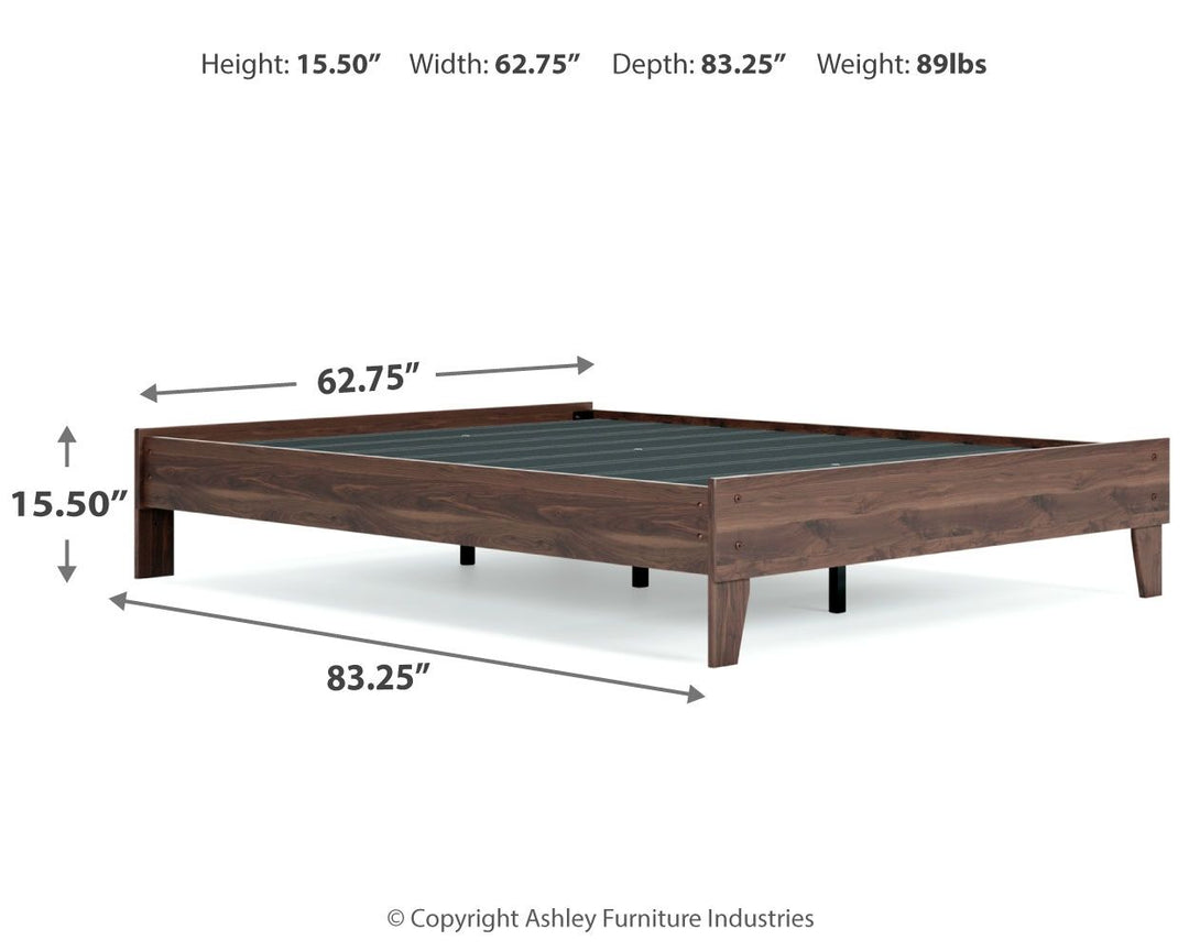Calverson - Queen Platform Bed - Mocha