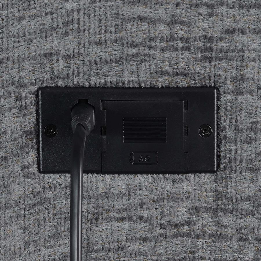 Bahrain - 6 Piece Modular Power Reclining Sectional - Charcoal Reclining Sectional modern furniture Contempo Furniture