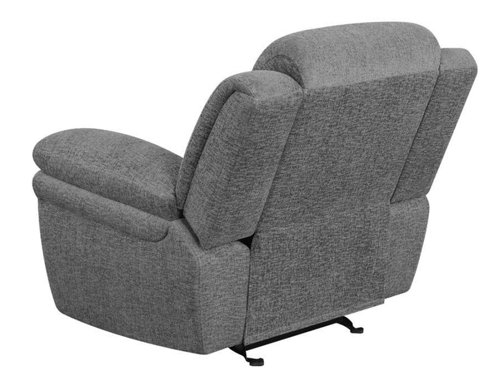 Bahrain - Upholstered Glider Recliner - Charcoal Glider Chair modern furniture Contempo Furniture