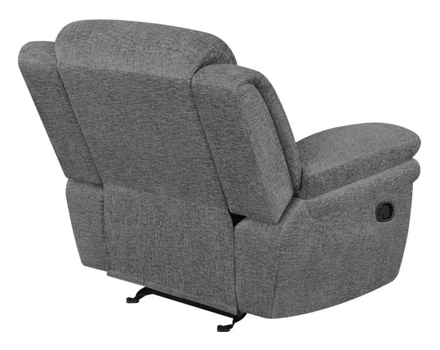 Bahrain - Upholstered Glider Recliner - Charcoal Glider Chair modern furniture Contempo Furniture
