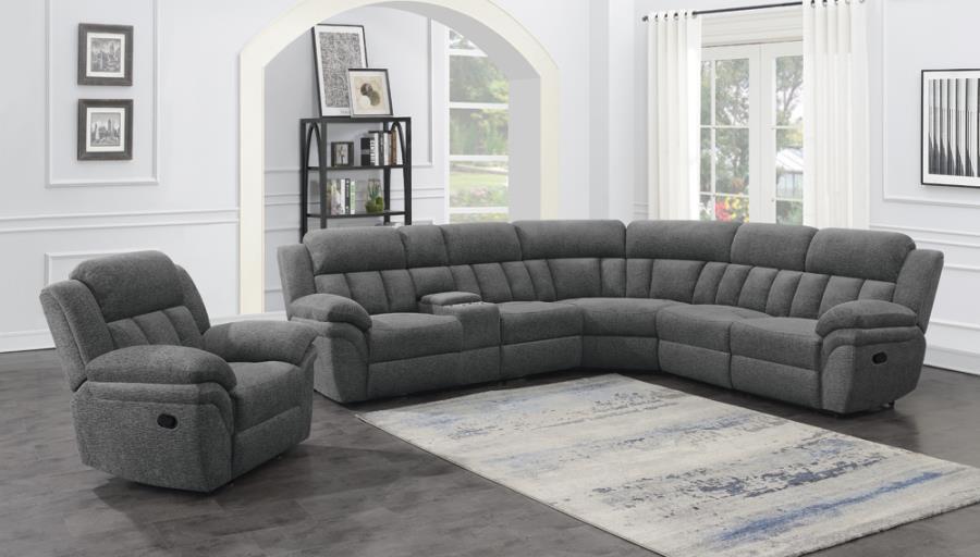 Bahrain - Upholstered Glider Recliner - Charcoal Glider Chair modern furniture Contempo Furniture