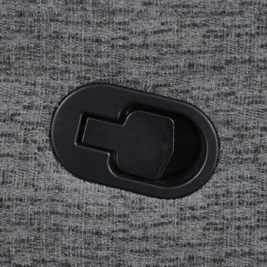 Bahrain - Upholstered Motion Sofa - Charcoal Reclining Sofa modern furniture Contempo Furniture