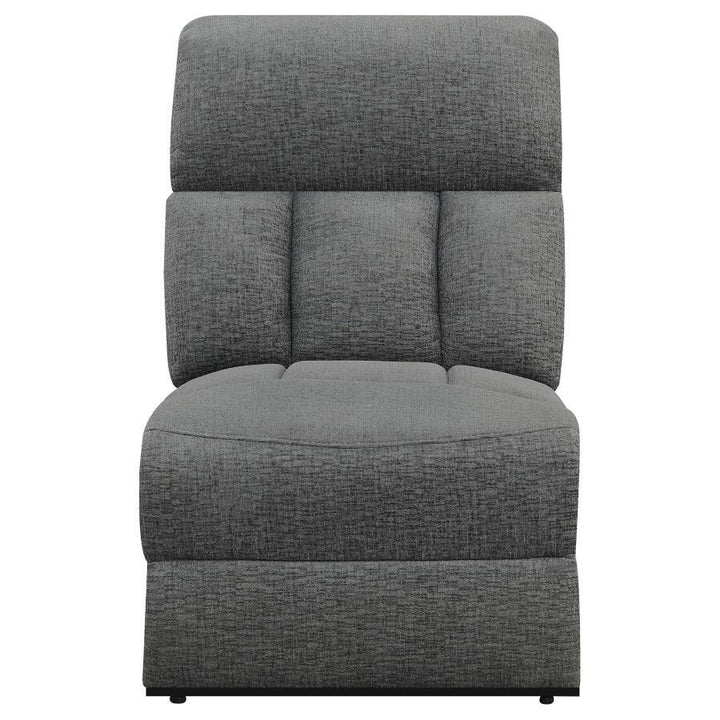 Bahrain - Upholstered Motion Sofa - Charcoal Reclining Sofa modern furniture Contempo Furniture