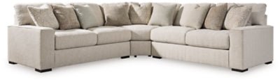 Ballyton 3 - Piece Sectional - Beige Stationary Sectional modern furniture Contempo Furniture