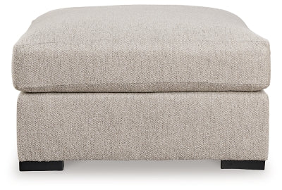 Ballyton Oversized Accent Ottoman - Beige Accent Ottoman modern furniture Contempo Furniture