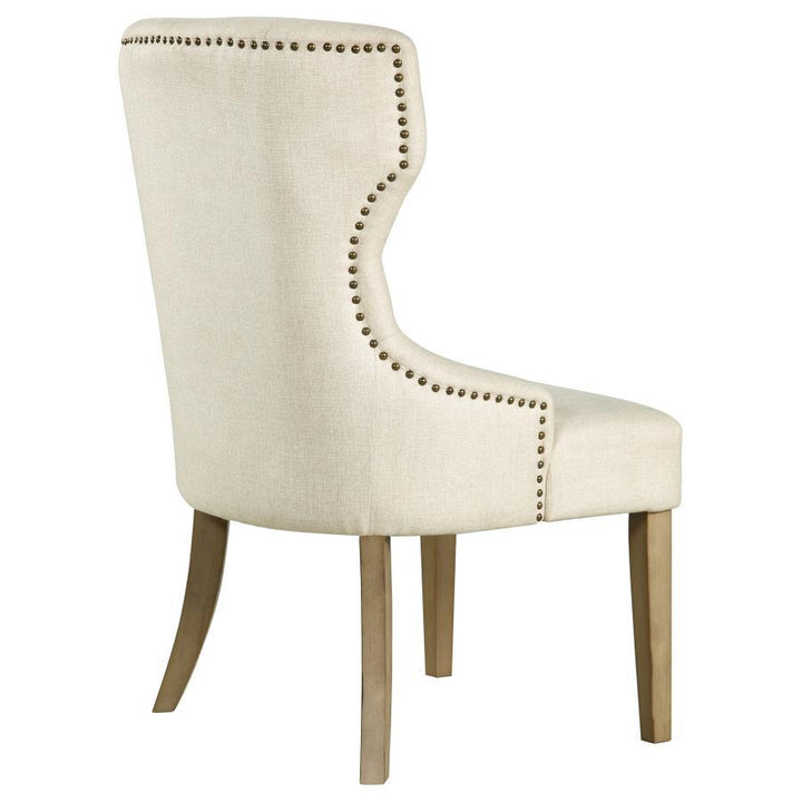 Baney - Tufted Upholstered Dining Chair - Beige And Rustic Gray Side Chair modern furniture Contempo Furniture