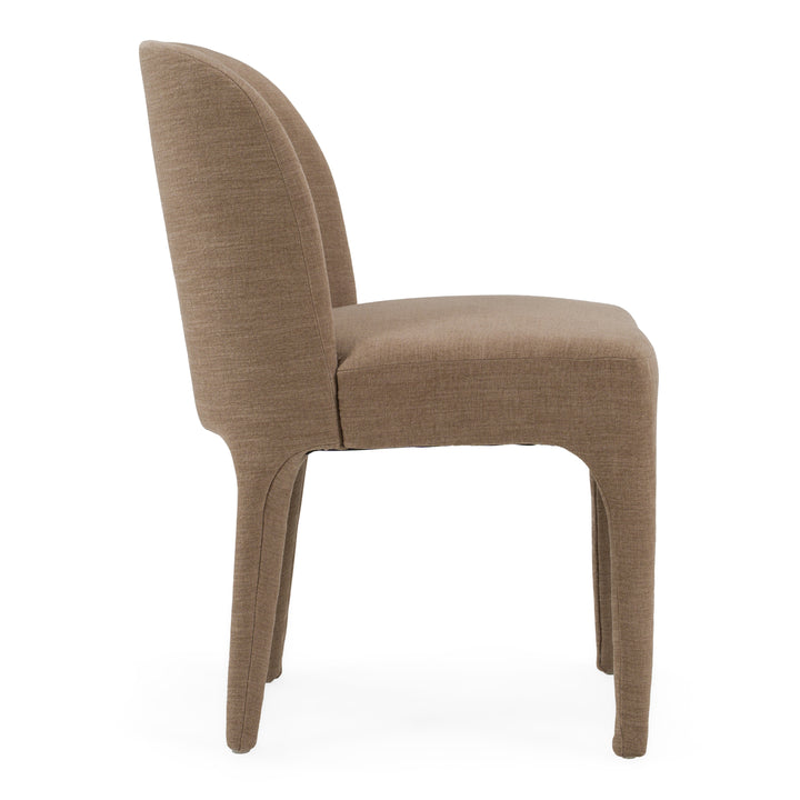 Bannon - Modern Tan Fabric Dining Chair (Set of 2)