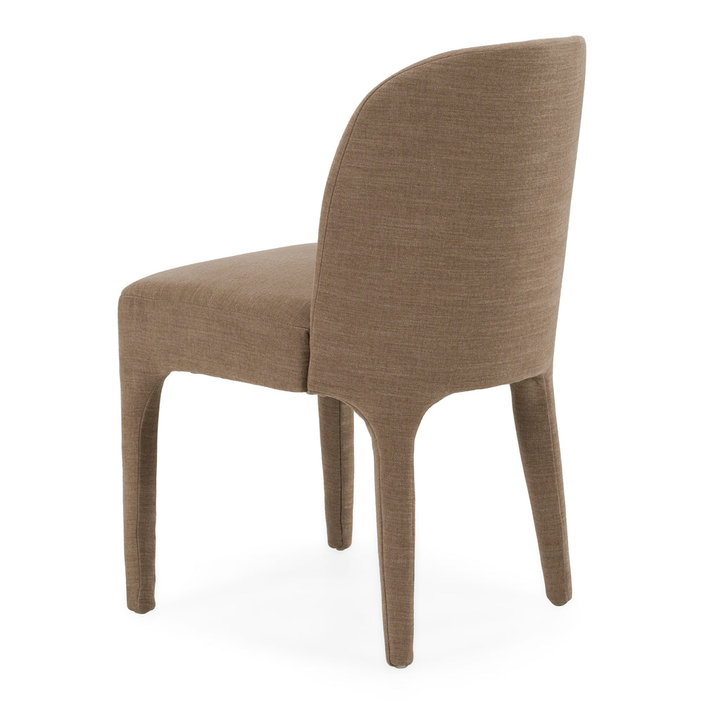 Bannon - Modern Tan Fabric Dining Chair (Set of 2) - View 9