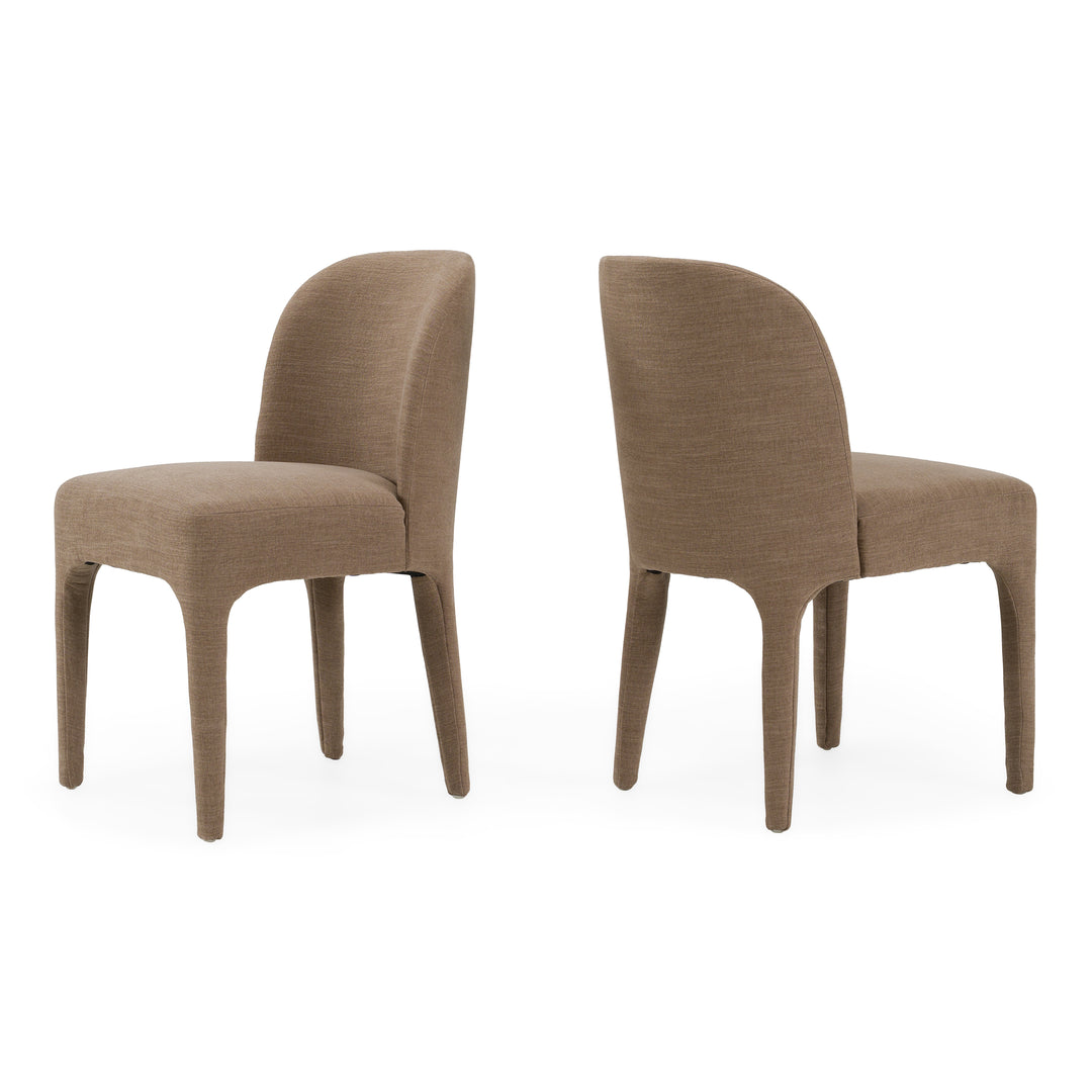 Bannon - Modern Tan Fabric Dining Chair (Set of 2)