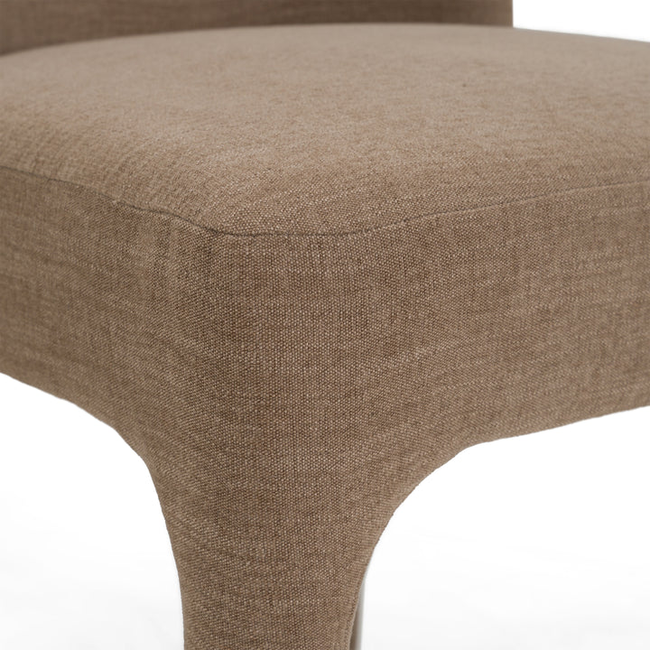 Bannon - Modern Tan Fabric Dining Chair (Set of 2)