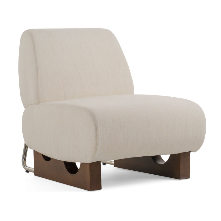 Barbara Modern Off White Accent Chair