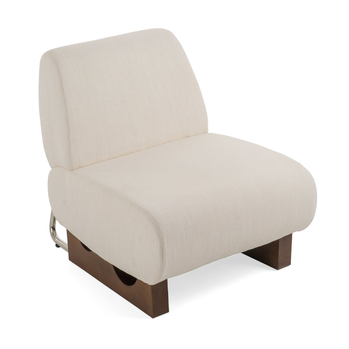 Barbara Modern Off White Accent Chair