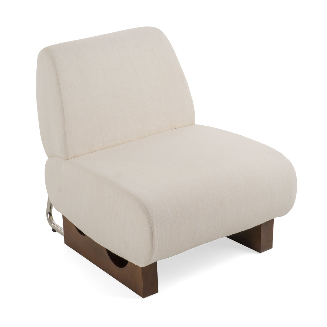 Barbara Modern Off White Accent Chair
