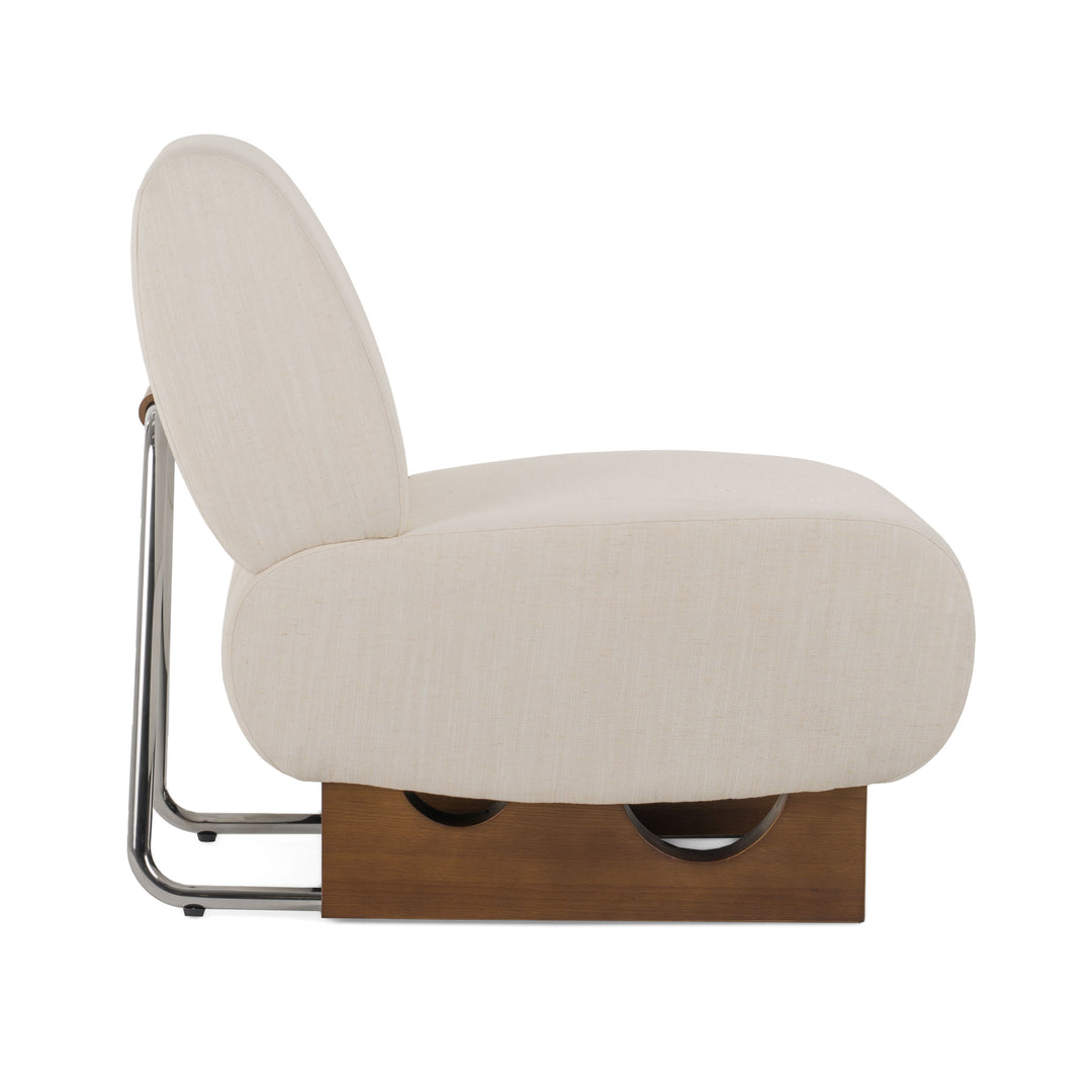 Barbara Modern Off White Accent Chair