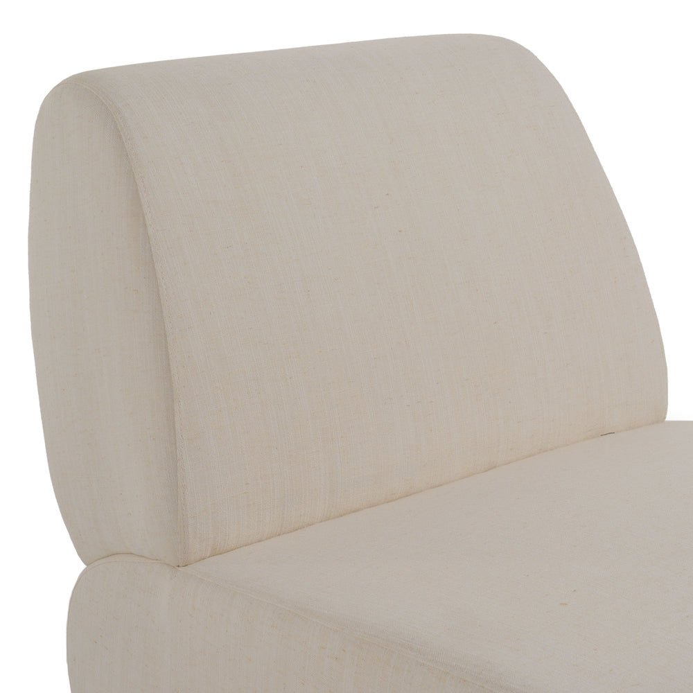 Barbara Modern Off White Accent Chair - View 5