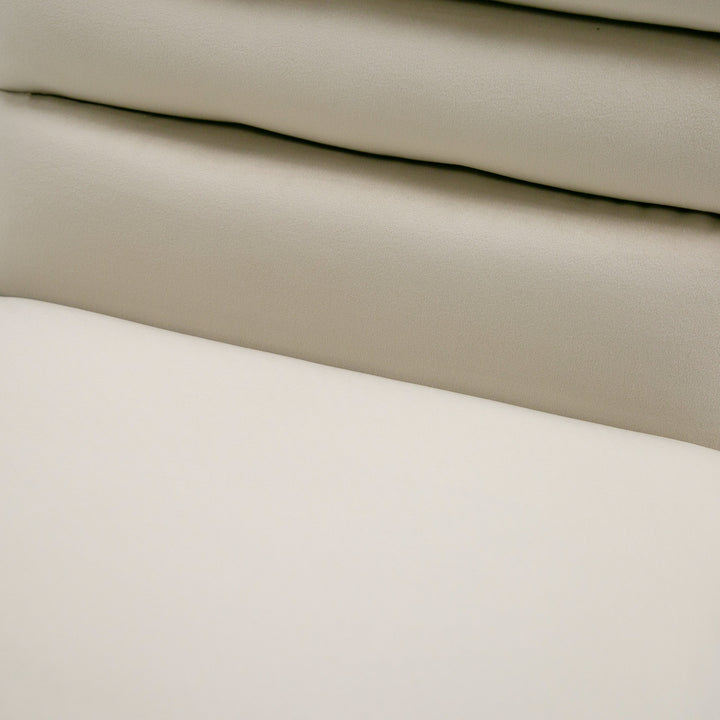 Barker  Modern Beige & Brush Gold Dining Chair (Set of 2)