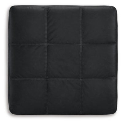 Barlin Mills Oversized Accent Ottoman - Black Accent Ottoman modern furniture Contempo Furniture