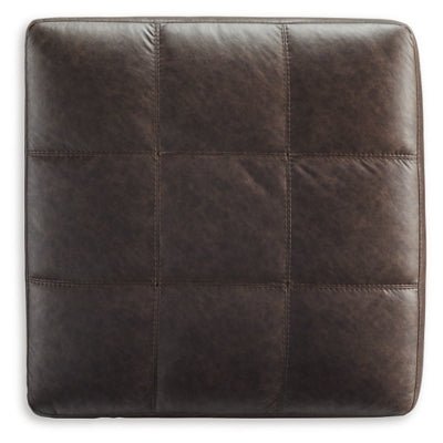 Barlin Mills Oversized Accent Ottoman - Dark Brown Accent Ottoman modern furniture Contempo Furniture
