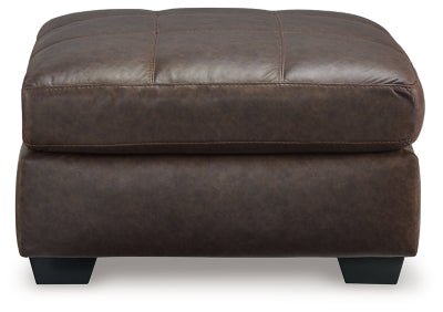 Barlin Mills Oversized Accent Ottoman - Dark Brown Accent Ottoman modern furniture Contempo Furniture
