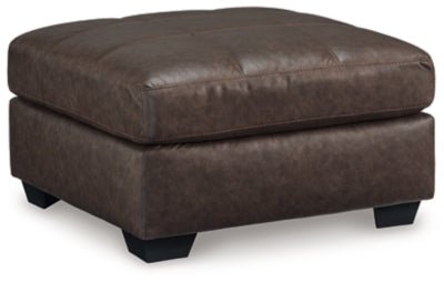 Barlin Mills Oversized Accent Ottoman - Dark Brown Accent Ottoman modern furniture Contempo Furniture