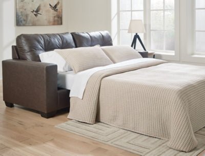 Barlin Mills Queen Sofa Sleeper - Dark Brown Sleeper Sofa modern furniture Contempo Furniture