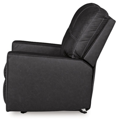 Barlin Mills Recliner - Black Rocker Chair modern furniture Contempo Furniture