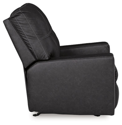Barlin Mills Recliner - Black Rocker Chair modern furniture Contempo Furniture