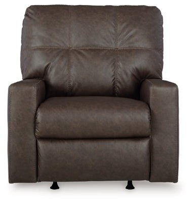 Barlin Mills Recliner - Dark Brown Rocker Chair modern furniture Contempo Furniture