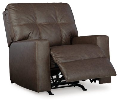 Barlin Mills Recliner - Dark Brown Rocker Chair modern furniture Contempo Furniture