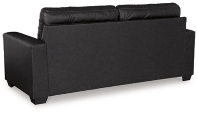Barlin Mills Sofa - Black Stationary Sofa modern furniture Contempo Furniture