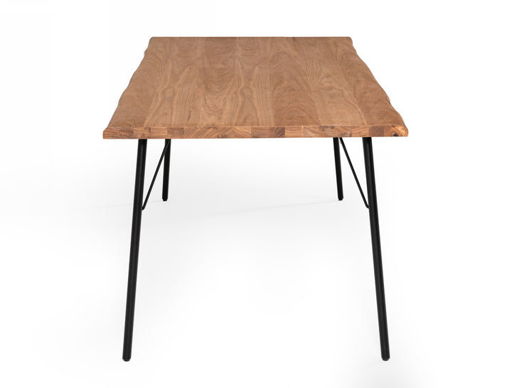 Barnum - Industrial Oak and Black Iron Live Edge Dining Table